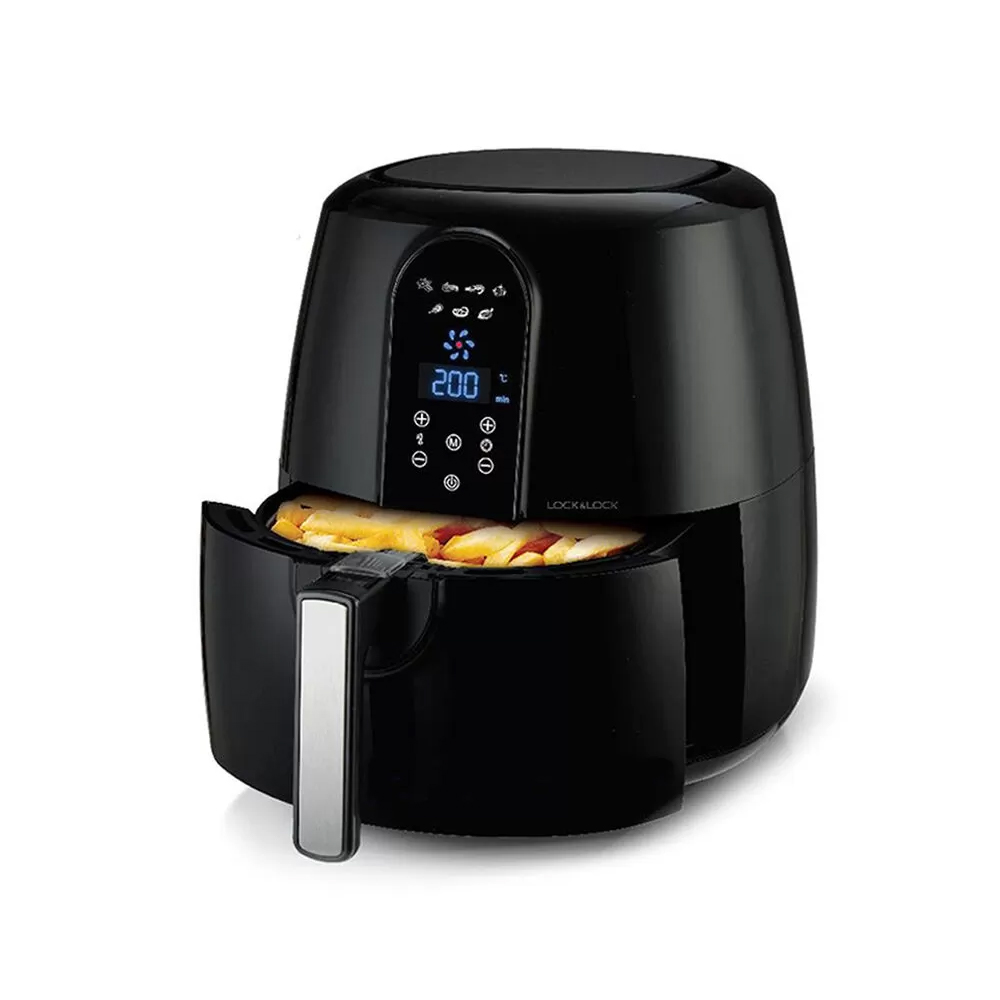 Nồi Chiên Không Dầu LocknLock Digital Eco Fryer - 5.2L - Màu Đen - EJF351BLK, , large image number 1